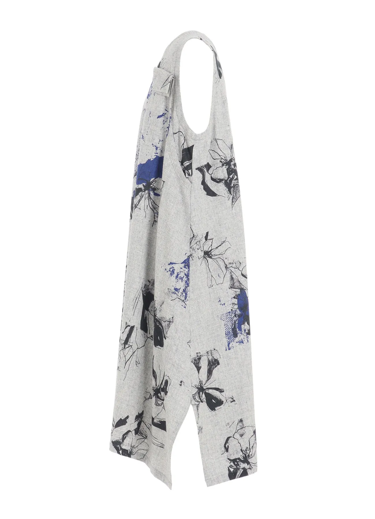 WOOL FLOWER PRINT DRESS sold by Yohji Yamamoto product image thumbnail 3