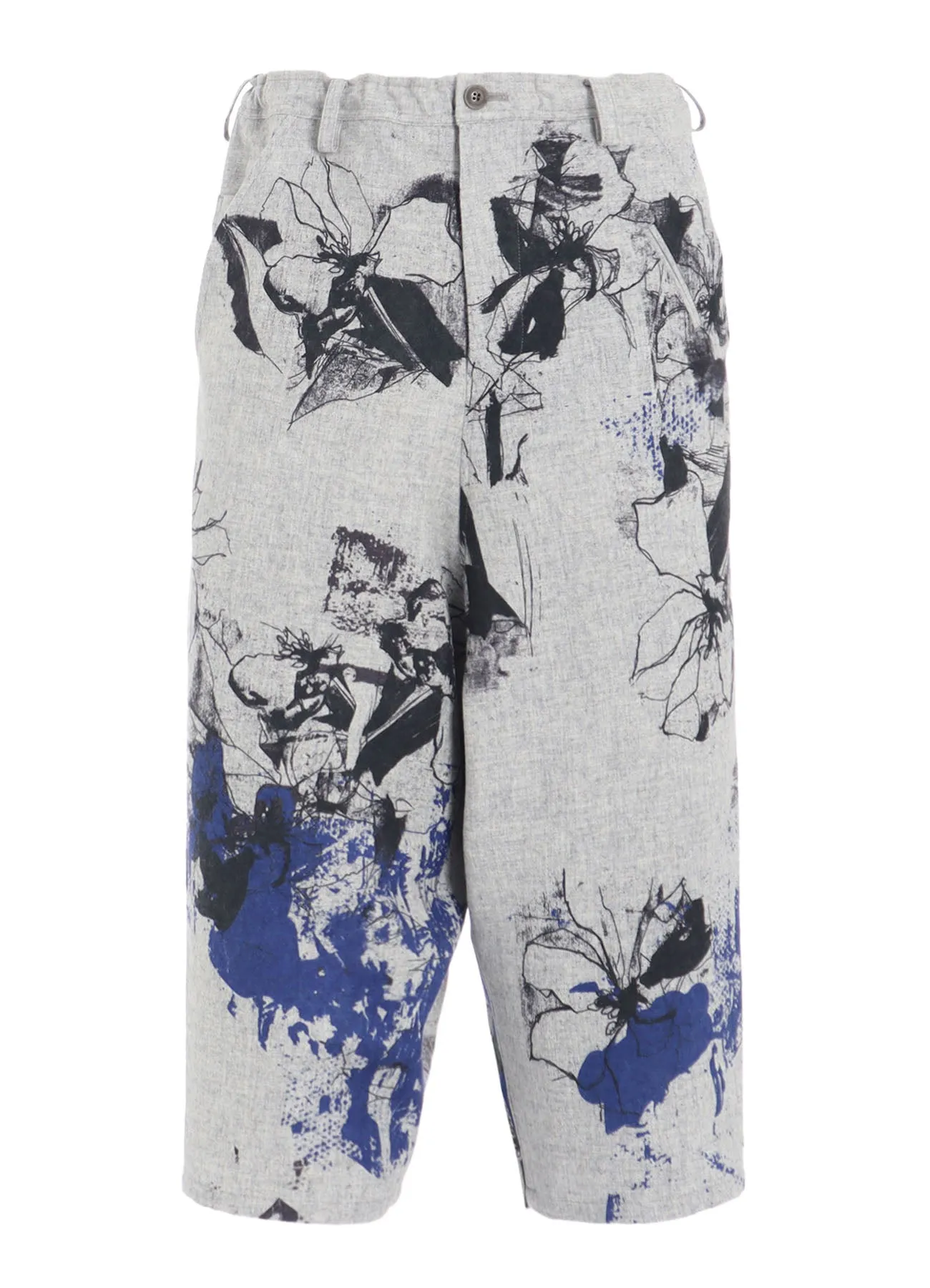 WOOL FLOWER PRINT PANTS sold by Yohji Yamamoto product image thumbnail 2