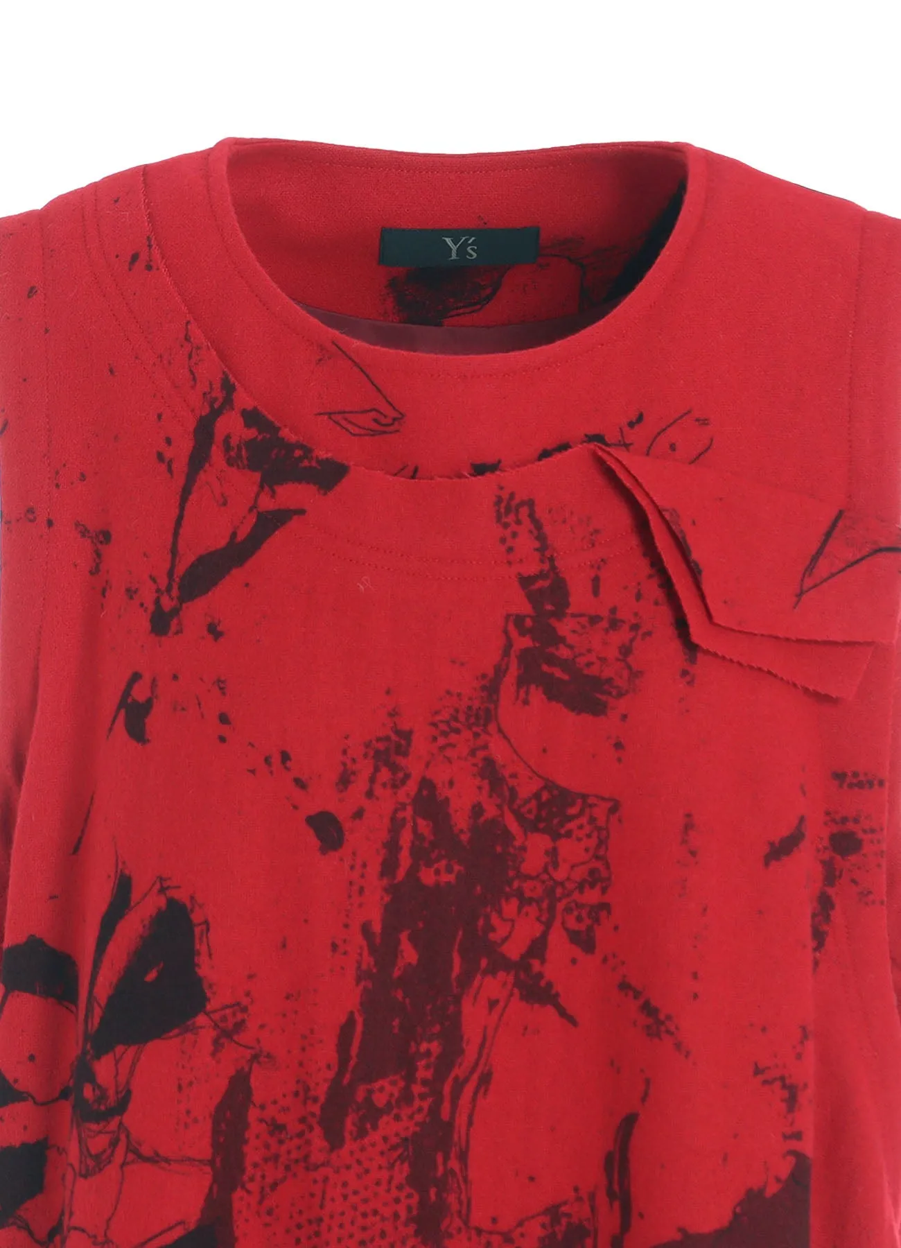 WOOL FLOWER PRINT DRESS sold by Yohji Yamamoto product image thumbnail 5