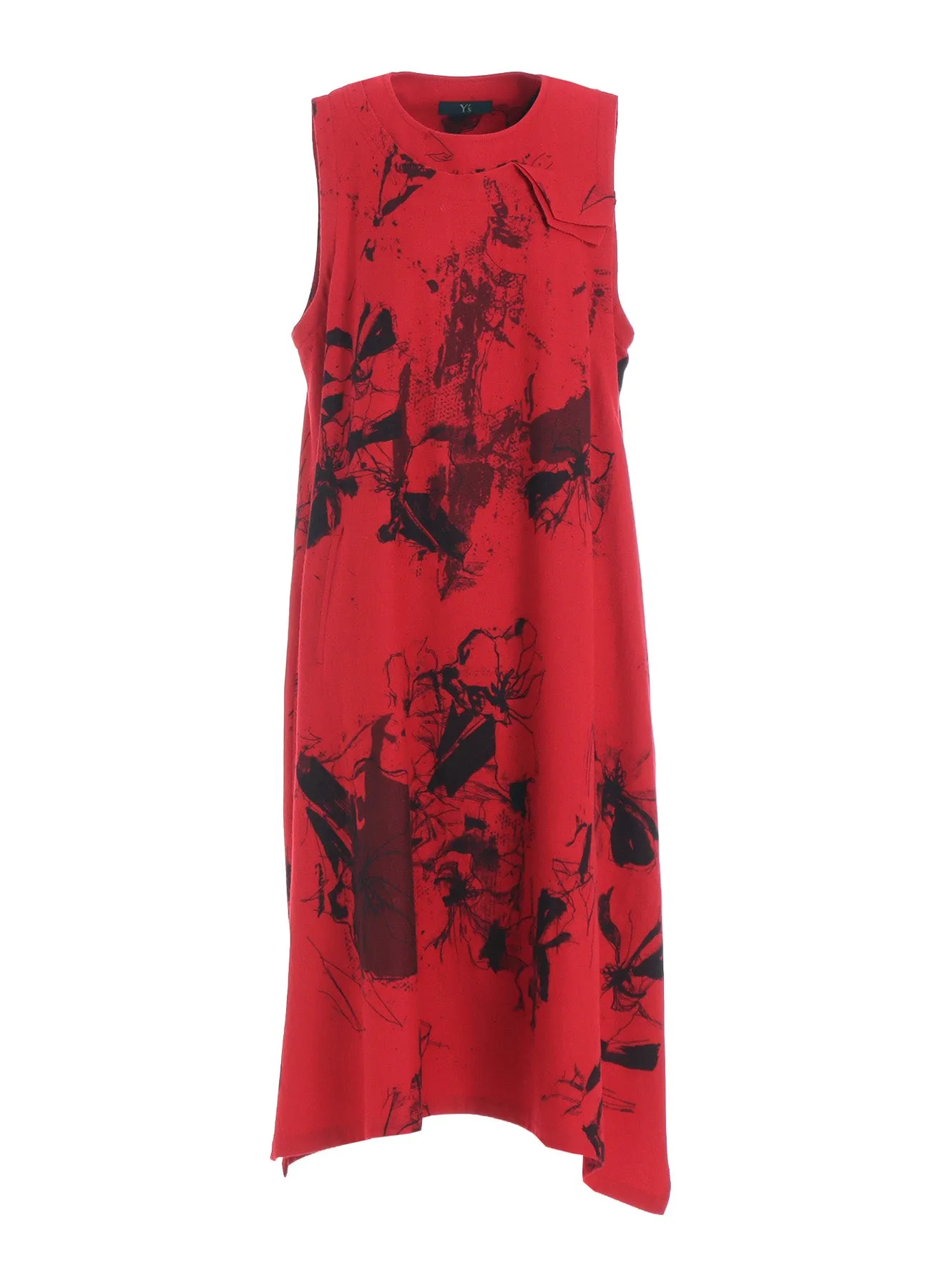 WOOL FLOWER PRINT DRESS sold by Yohji Yamamoto product image thumbnail 2