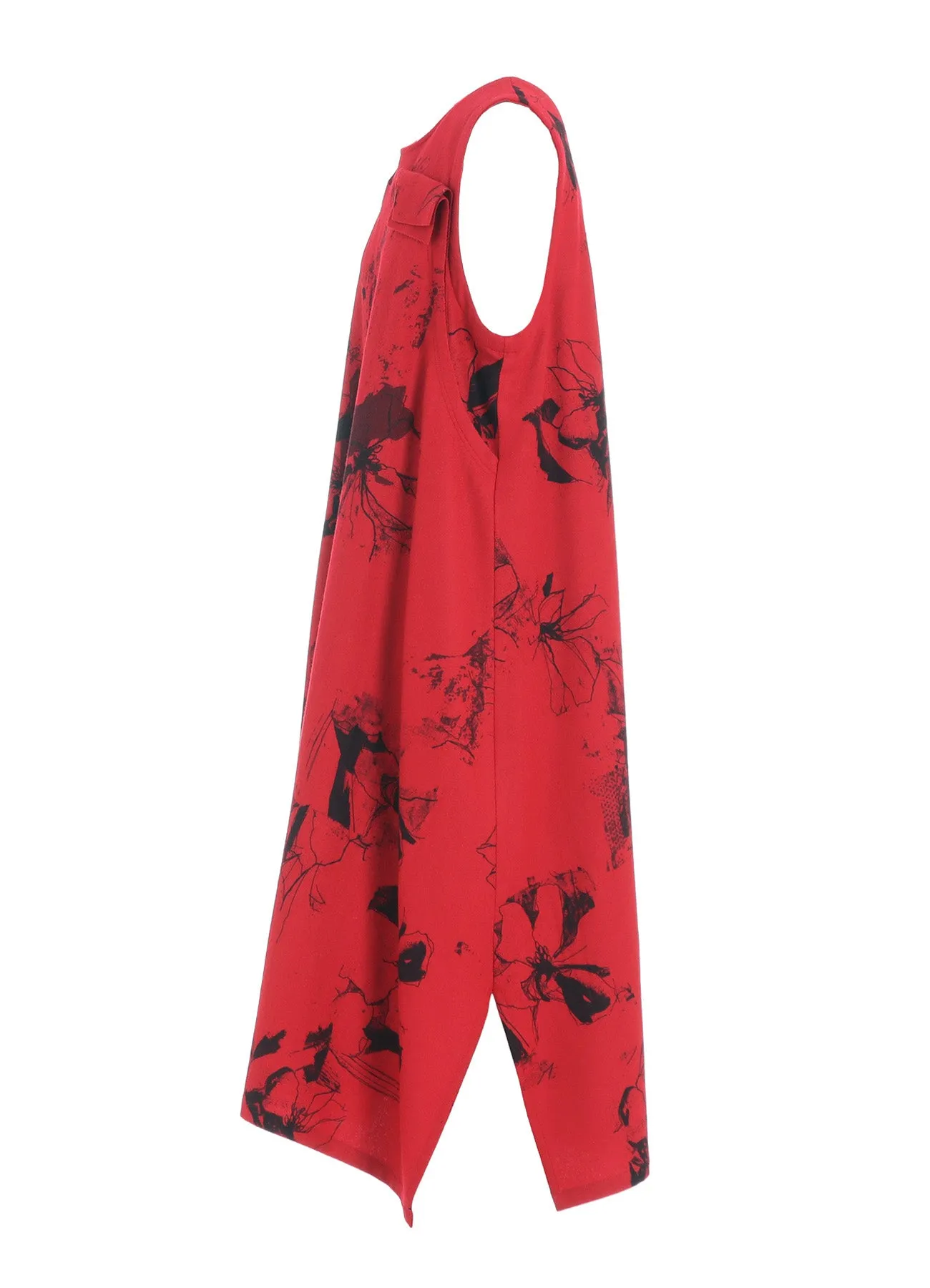 WOOL FLOWER PRINT DRESS sold by Yohji Yamamoto product image thumbnail 3