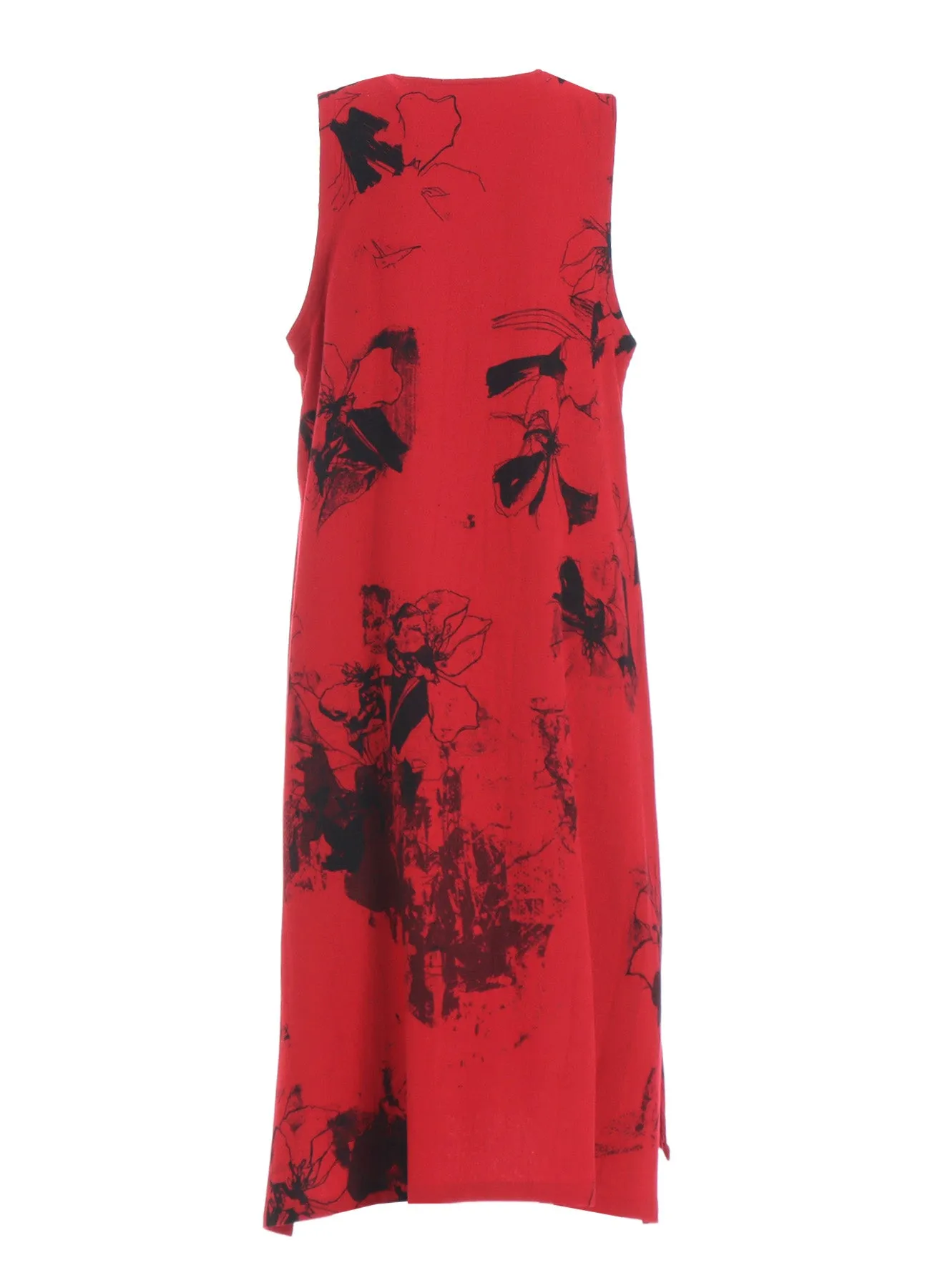 WOOL FLOWER PRINT DRESS sold by Yohji Yamamoto product image thumbnail 4