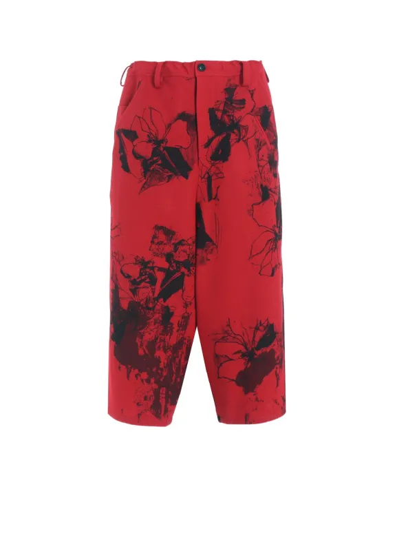 WOOL FLOWER PRINT PANTS sold by Yohji Yamamoto