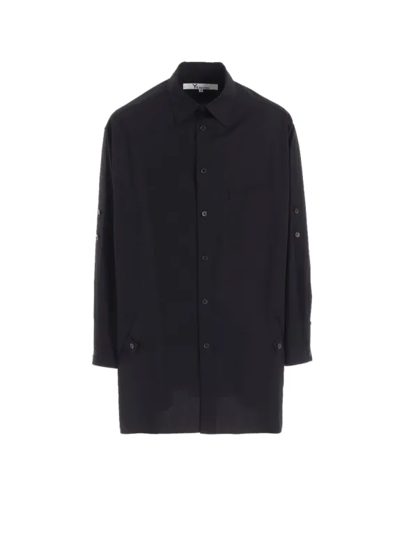 100/2 BROAD SHIRT WITH TAB DETAIL made by Yohji Yamamoto