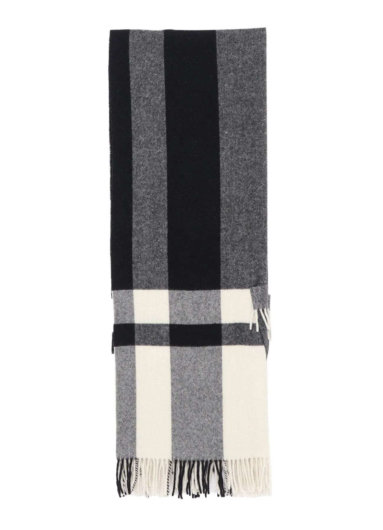 FULLING WOOL PLAID SHAWL sold by Yohji Yamamoto product image thumbnail 4