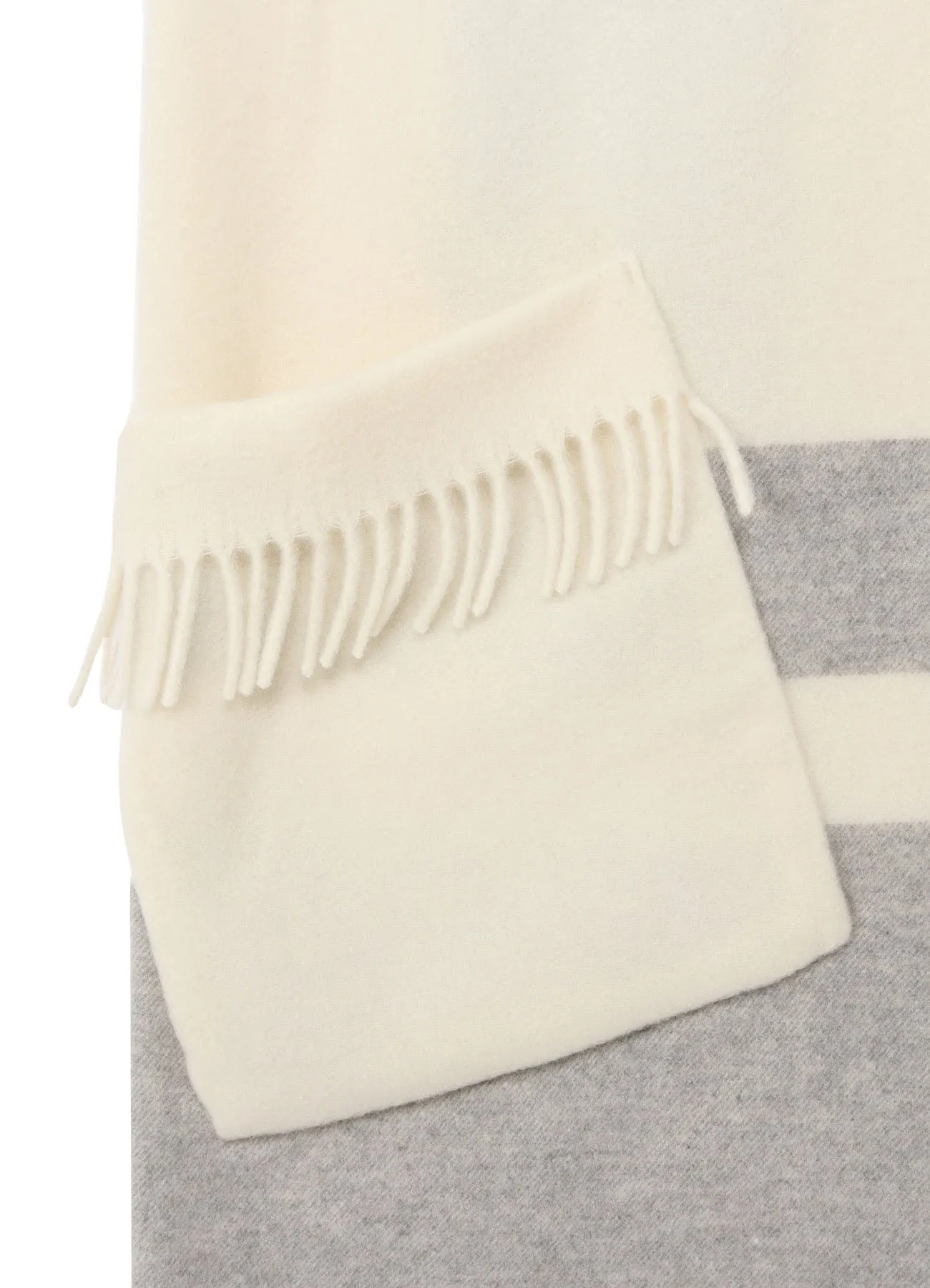 FULLING WOOL PLAID SHAWL sold by Yohji Yamamoto product image thumbnail 5