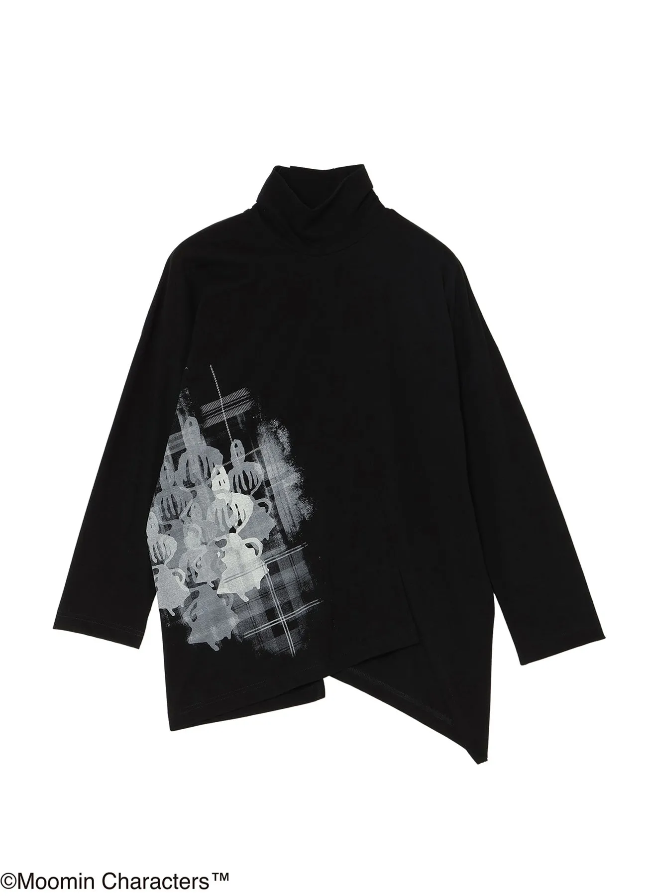 MOOMIN × a part of me. | Y’s SHADOW "LITTLE MY" PRINT TEE sold by Yohji Yamamoto product image thumbnail 2