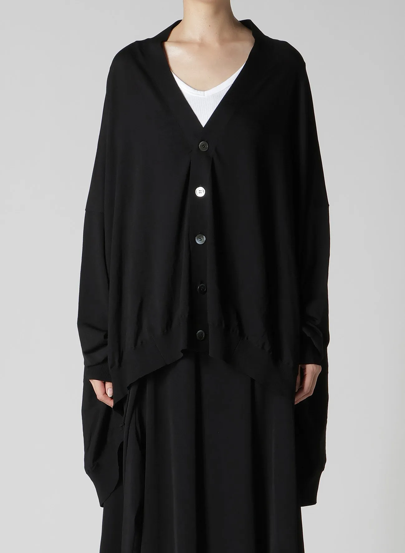 RYO 18G V NECK CARDIGAN sold by Yohji Yamamoto product image thumbnail 2