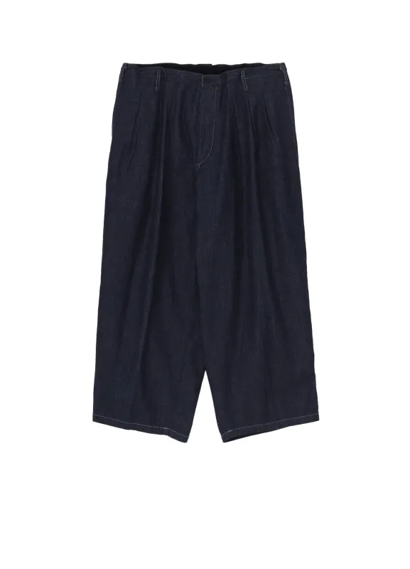 8oz SLUB DENIM TUCK PANTS made by Yohji Yamamoto