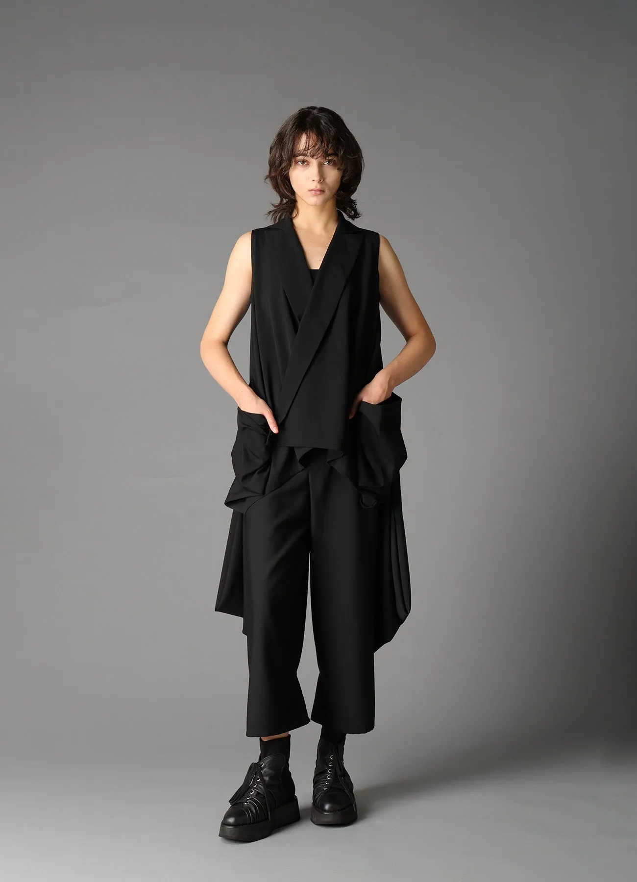 W/GABARDINE WRAP JACKET sold by Yohji Yamamoto product image thumbnail 5