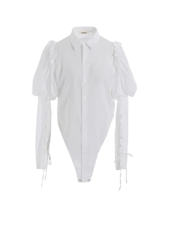 LAWN LACE UP SLEEVE BLOUSE sold by Yohji Yamamoto