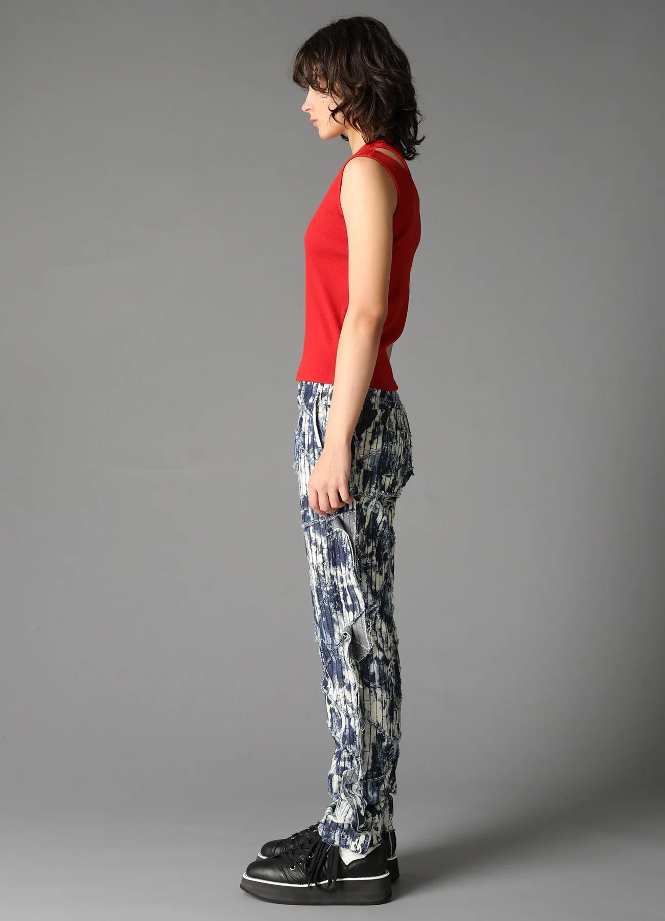 COTTON RIB SHOULDER SLIT TANK TOP sold by Yohji Yamamoto product image thumbnail 5