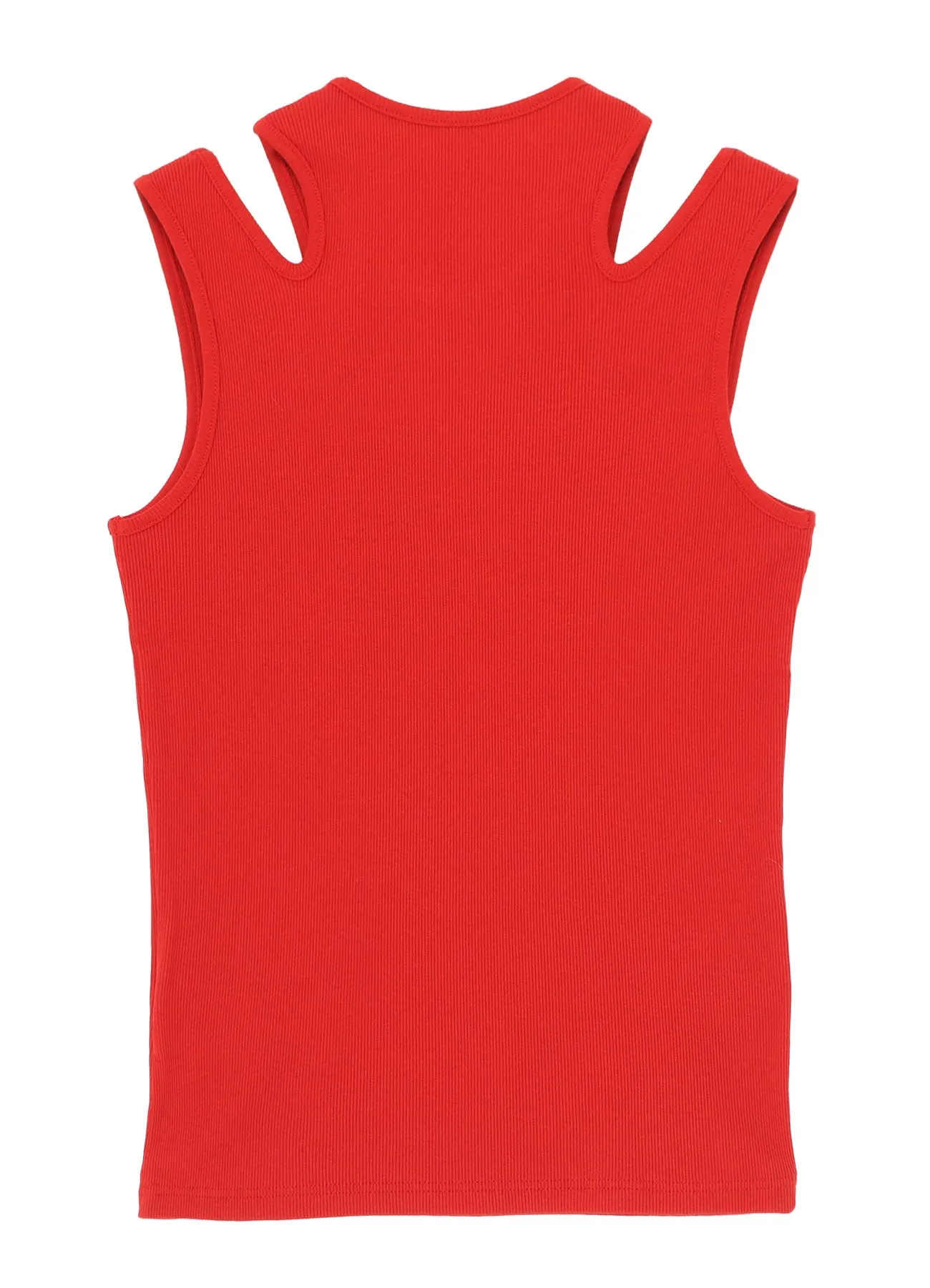 COTTON RIB SHOULDER SLIT TANK TOP sold by Yohji Yamamoto product image thumbnail 3