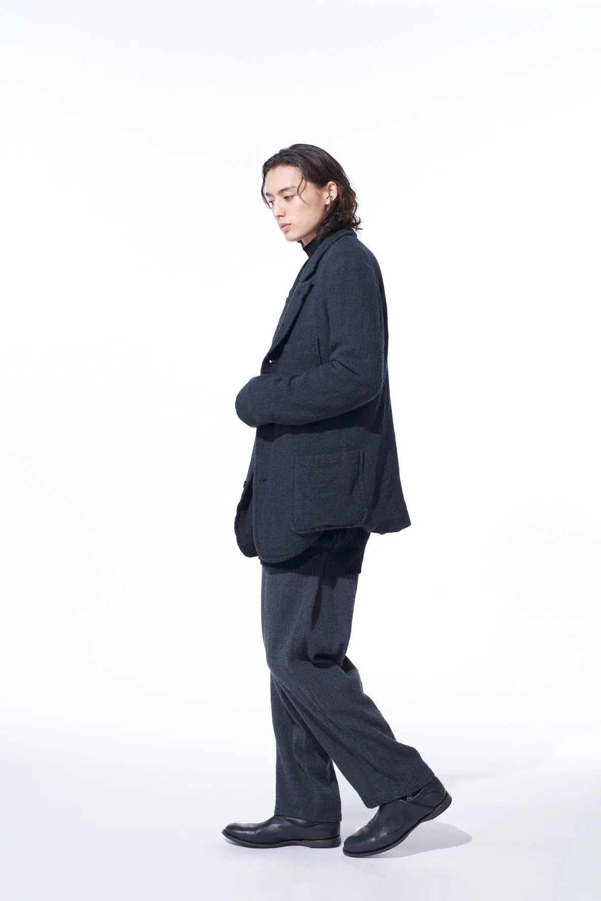 WOOL GAUZE ELASTIC PANTS sold by Yohji Yamamoto product image thumbnail 3