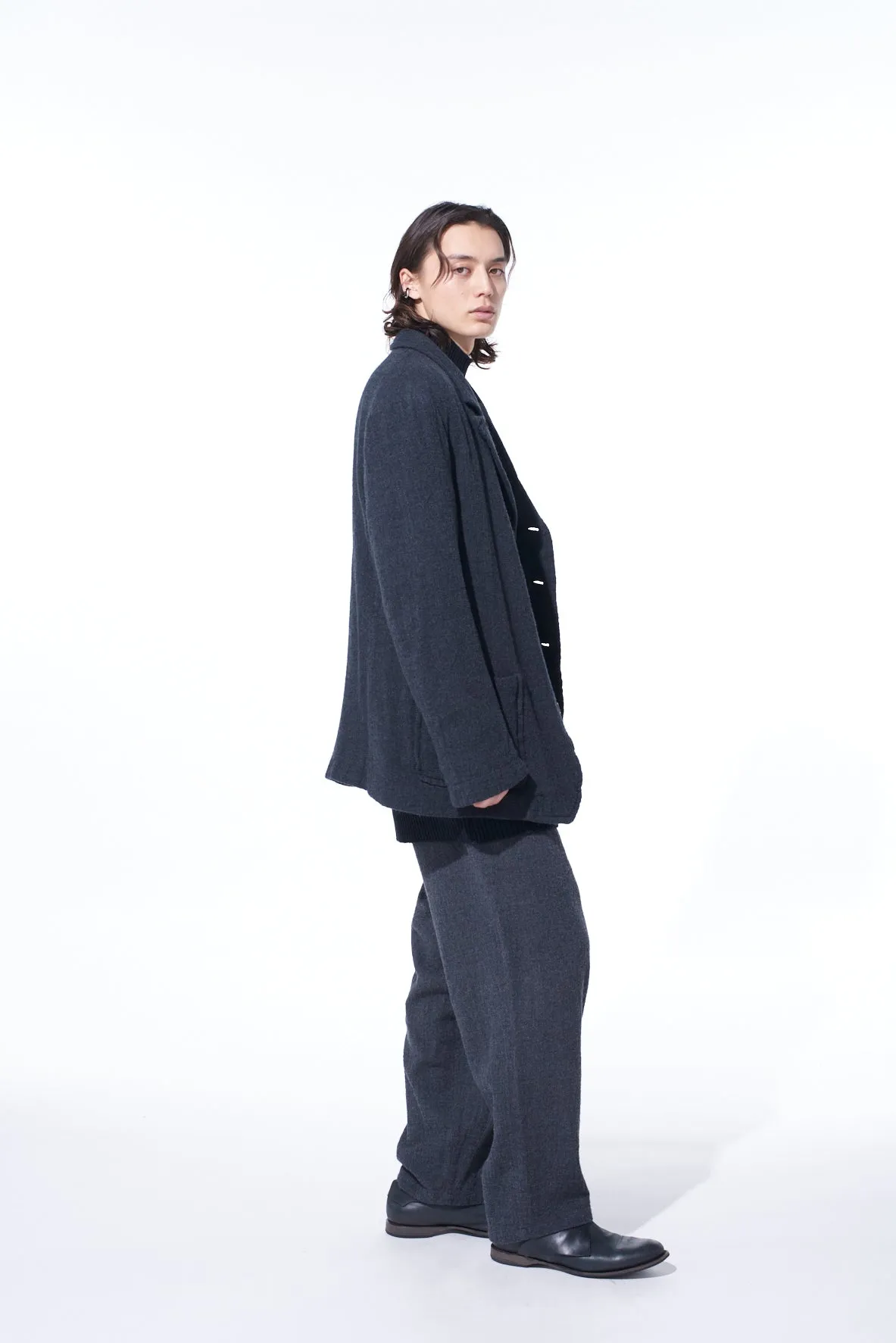 WOOL GAUZE ELASTIC PANTS sold by Yohji Yamamoto product image thumbnail 5
