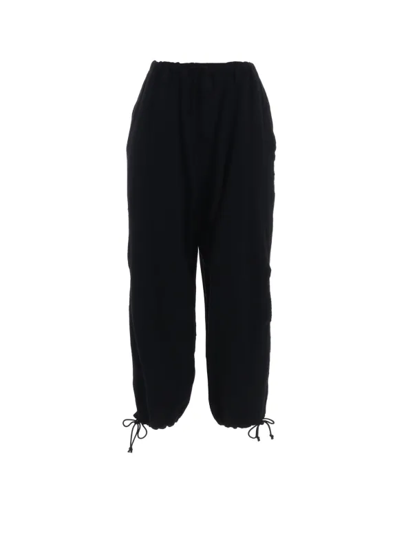 WOOL GAUZE KNEE TUCK PANTS sold by Yohji Yamamoto