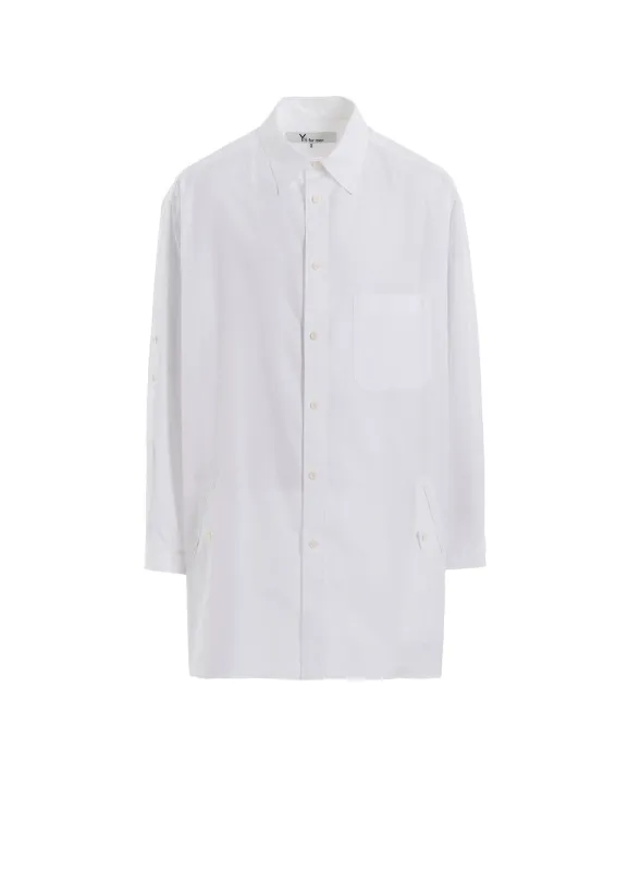 100/2 BROAD SHIRT WITH TAB DETAIL made by Yohji Yamamoto