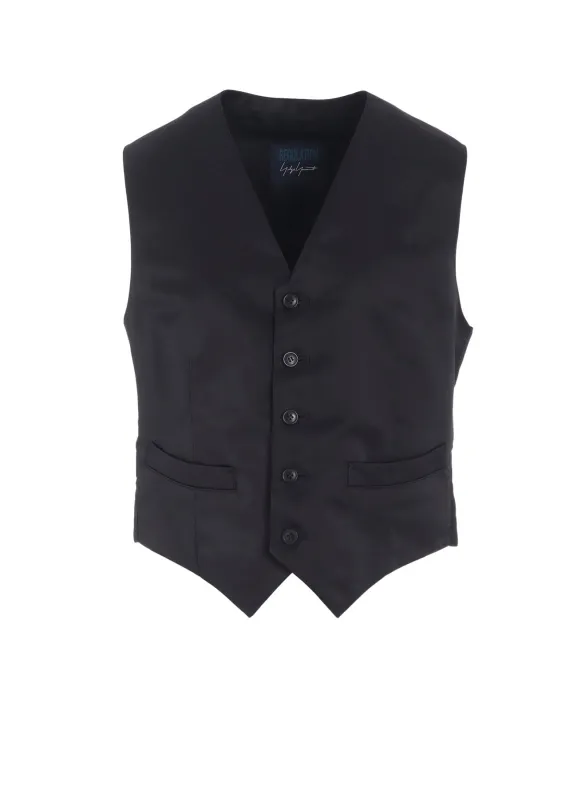 HIGH DENSITY Ny TWILL BASIC VEST made by Yohji Yamamoto