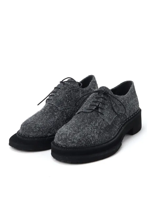 BRUSHED SUEDE TWISTED SHOES made by Yohji Yamamoto