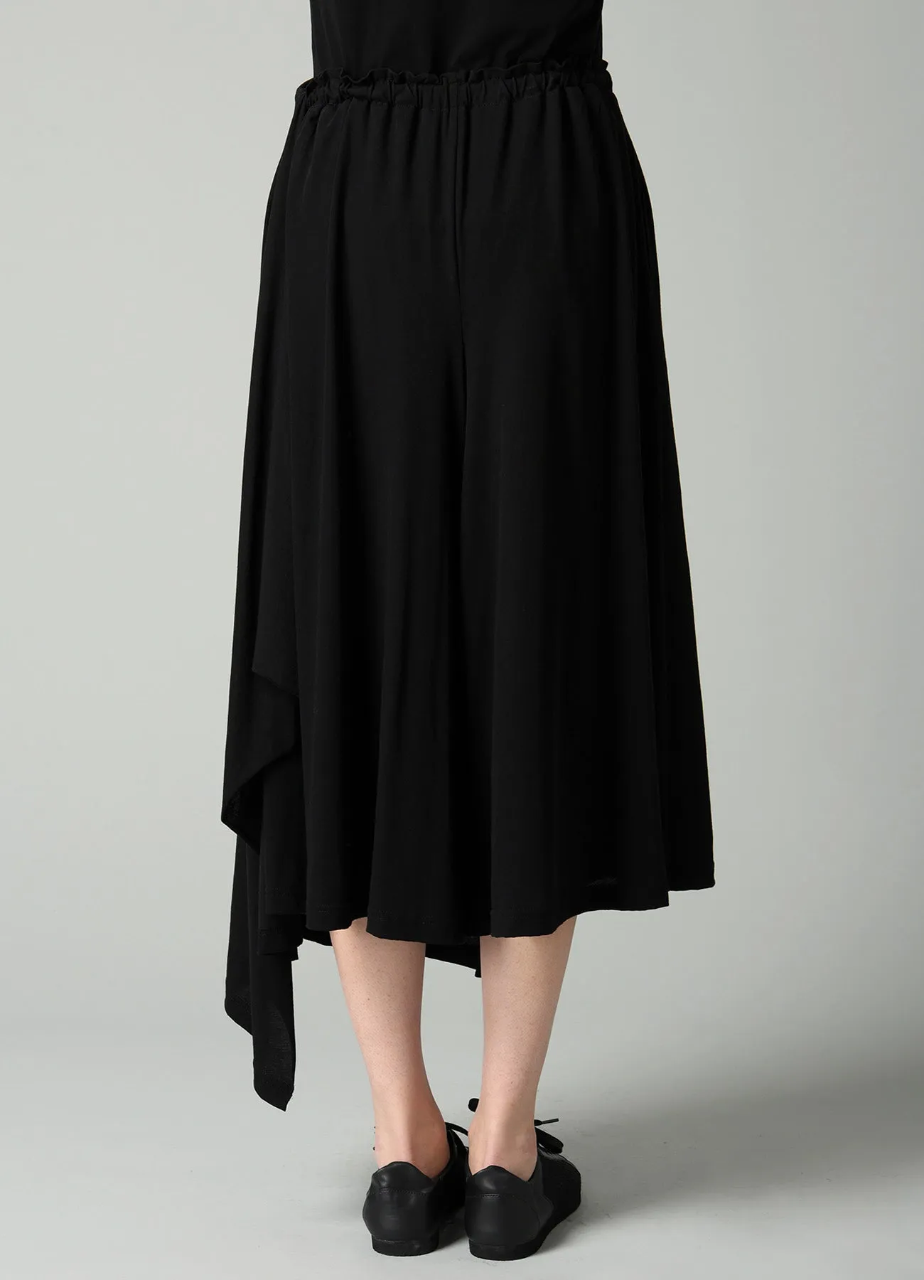 COTTON SINGLE JERSEY DRAPED SKIRT PANTS sold by Yohji Yamamoto product image thumbnail 5