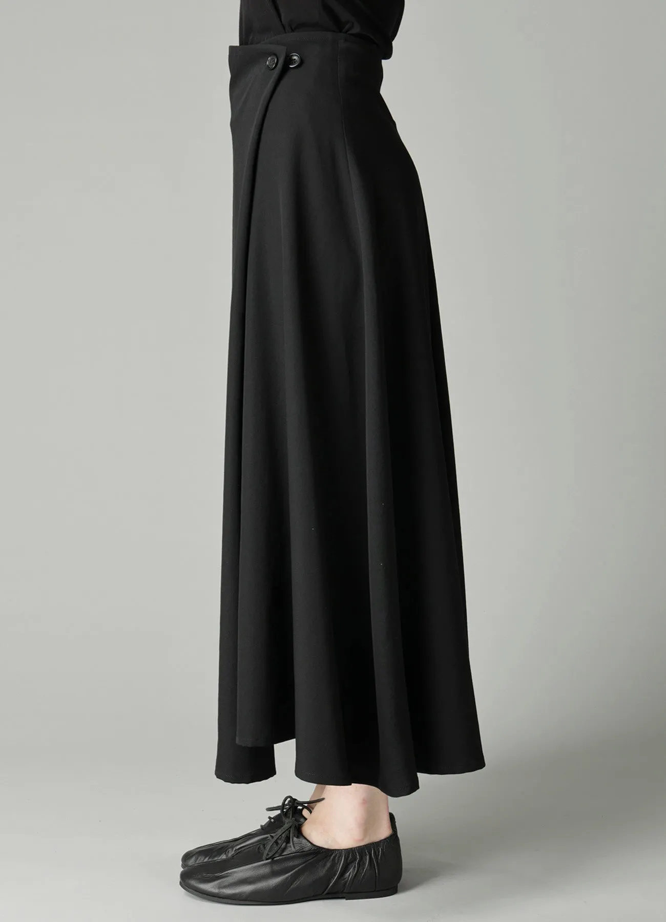 GABARDINE BUTTON LONG SKIRT sold by Yohji Yamamoto product image thumbnail 4