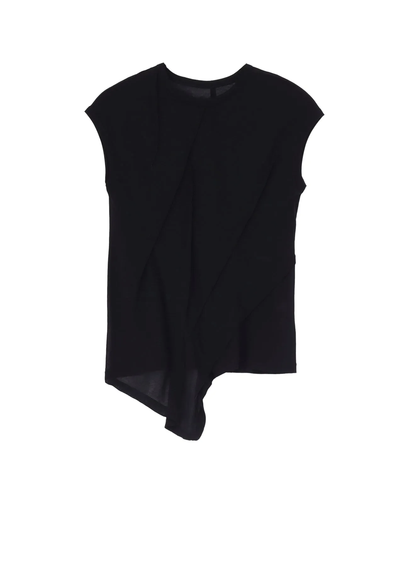 HIGH TWISTED SZ JERSEY TUCK DETAIL SHORT SLV T sold by Yohji Yamamoto