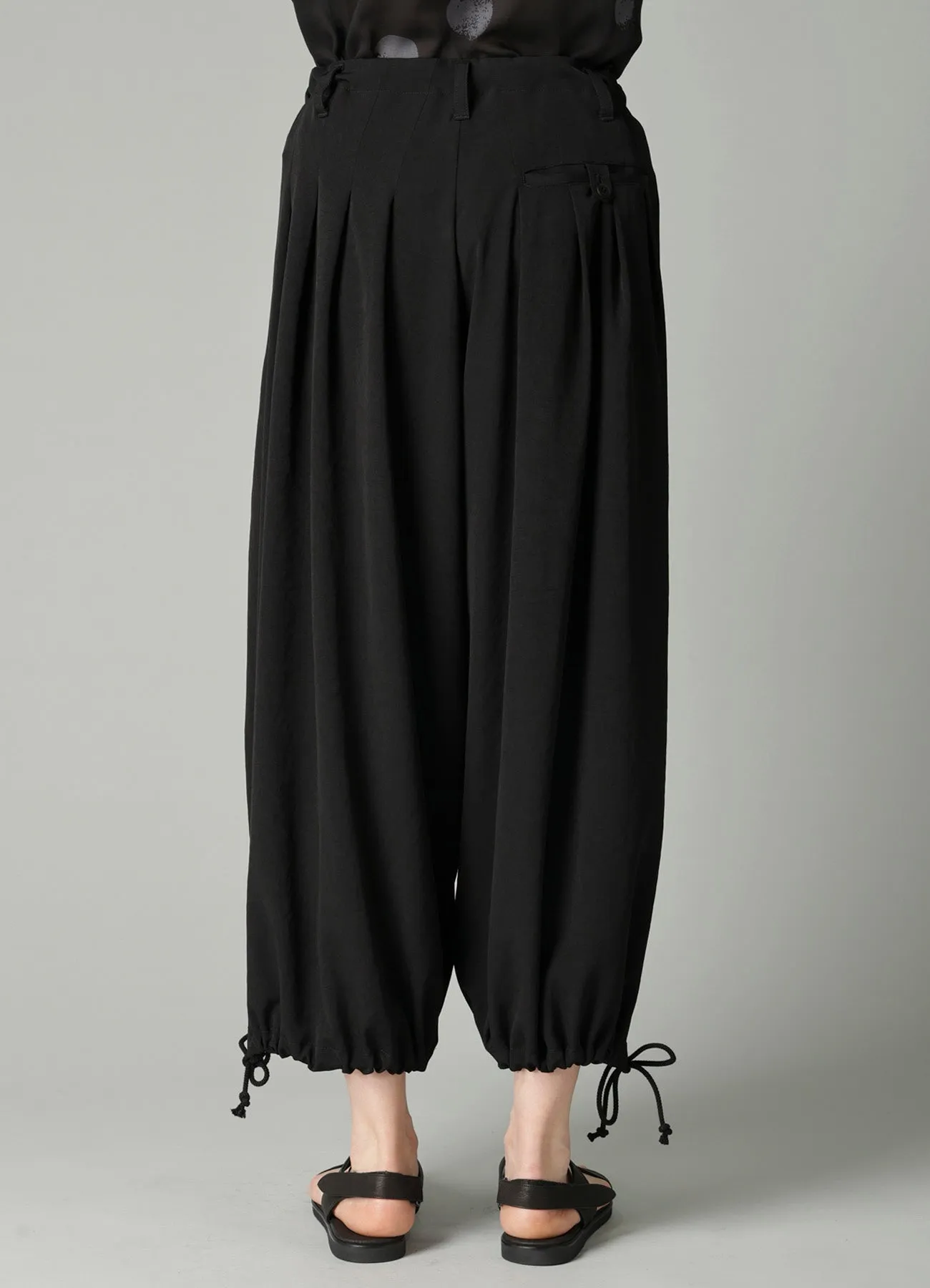 Ta/Pe CREPE DE CHINE 3 TUCKS PANTS sold by Yohji Yamamoto product image thumbnail 5