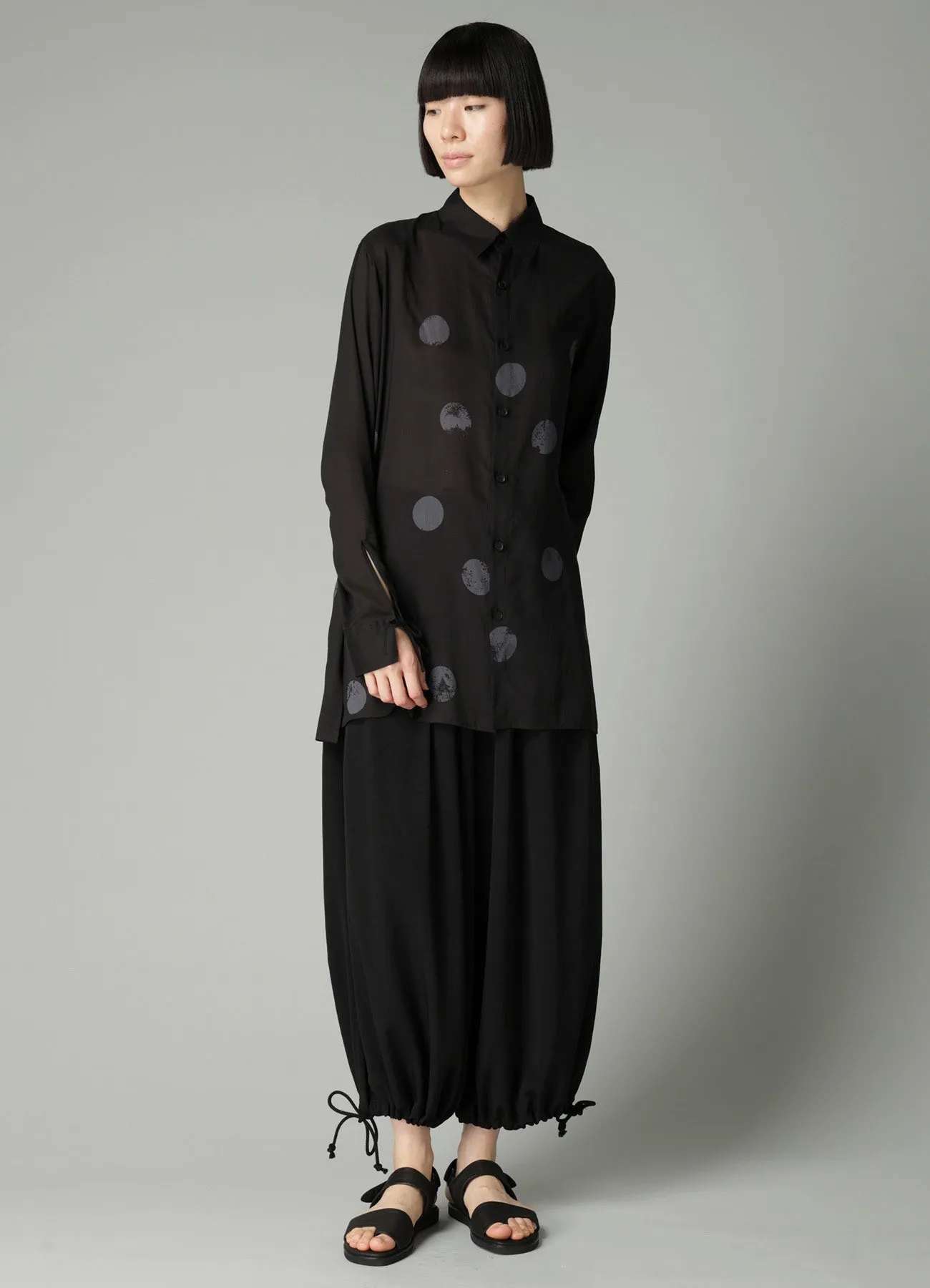Ta/Pe CREPE DE CHINE 3 TUCKS PANTS sold by Yohji Yamamoto product image thumbnail 2