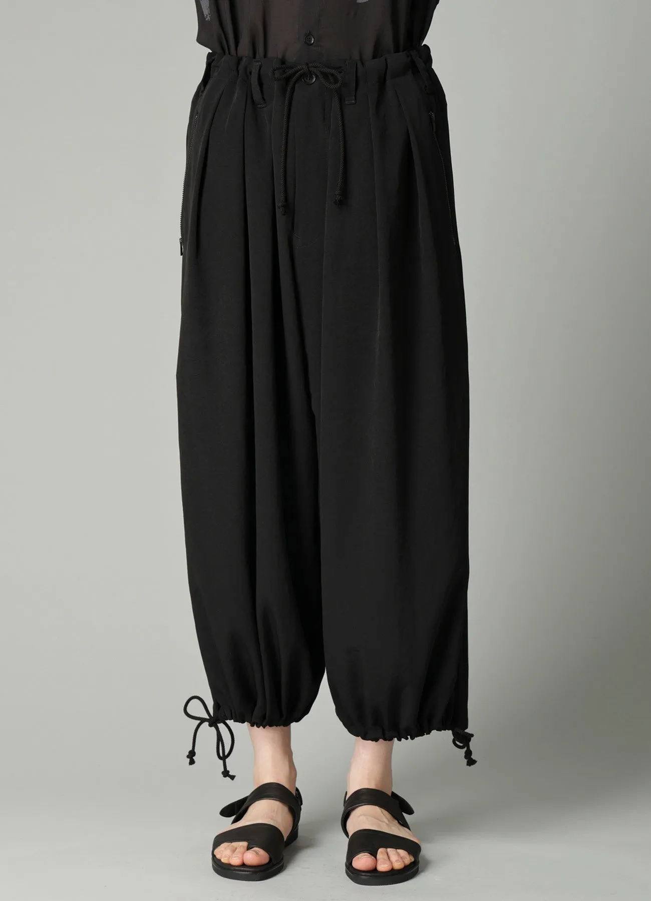 Ta/Pe CREPE DE CHINE 3 TUCKS PANTS sold by Yohji Yamamoto product image thumbnail 3