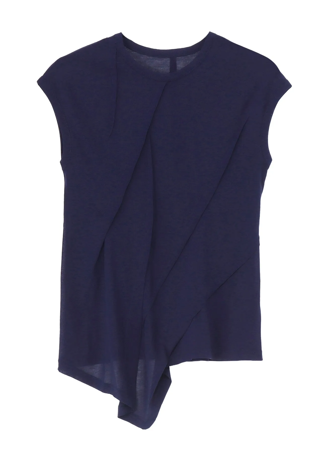 HIGH TWISTED SZ JERSEY TUCK DETAIL SHORT SLV T sold by Yohji Yamamoto product image thumbnail 2