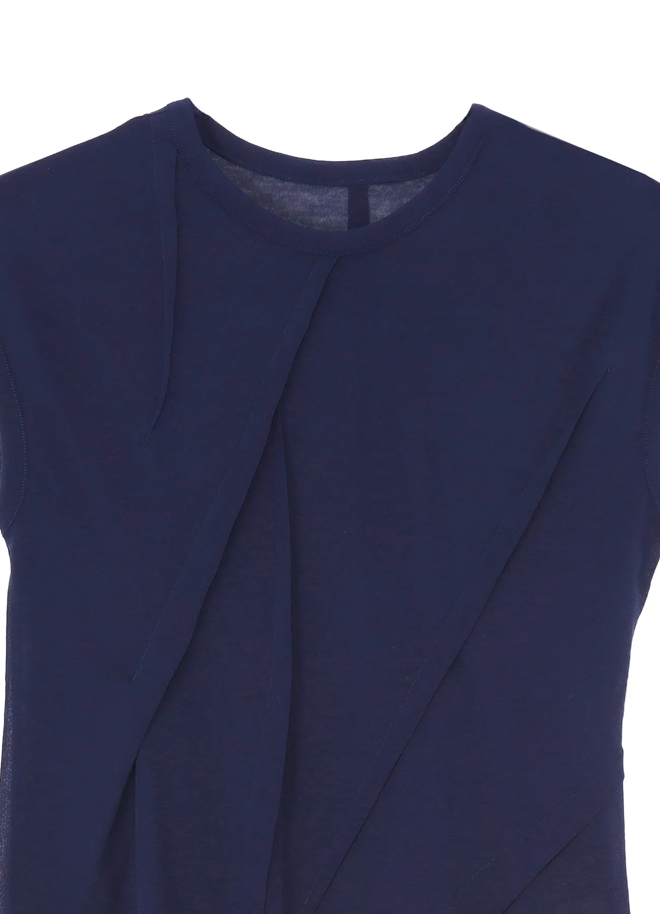 HIGH TWISTED SZ JERSEY TUCK DETAIL SHORT SLV T sold by Yohji Yamamoto product image thumbnail 4