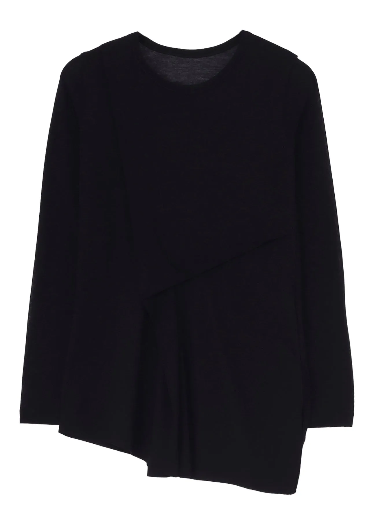 HIGH TWISTED SZ JERSEY TUCK DETAIL LONG SLV T sold by Yohji Yamamoto product image thumbnail 2