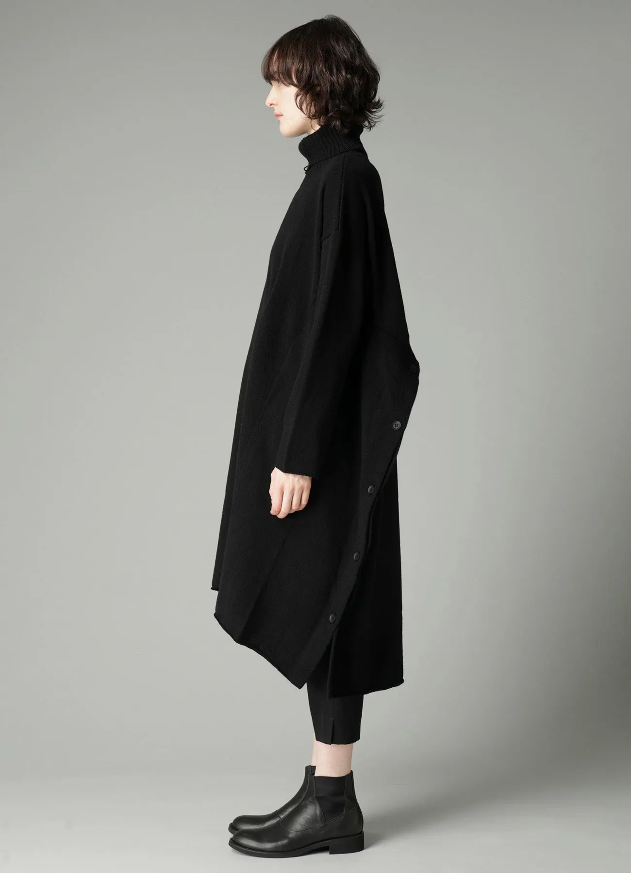India DAMAGED HIGH NECK DRESS sold by Yohji Yamamoto product image thumbnail 4