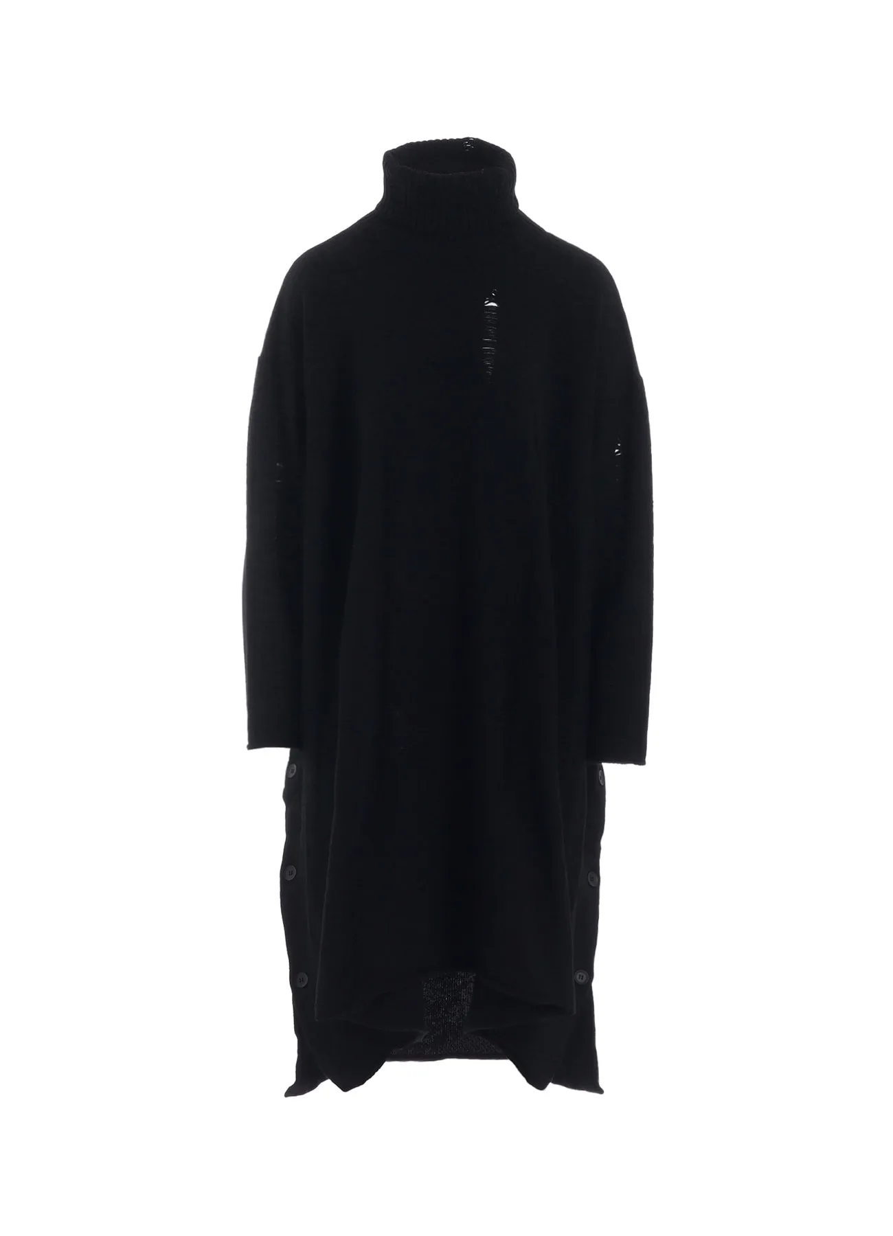 India DAMAGED HIGH NECK DRESS sold by Yohji Yamamoto