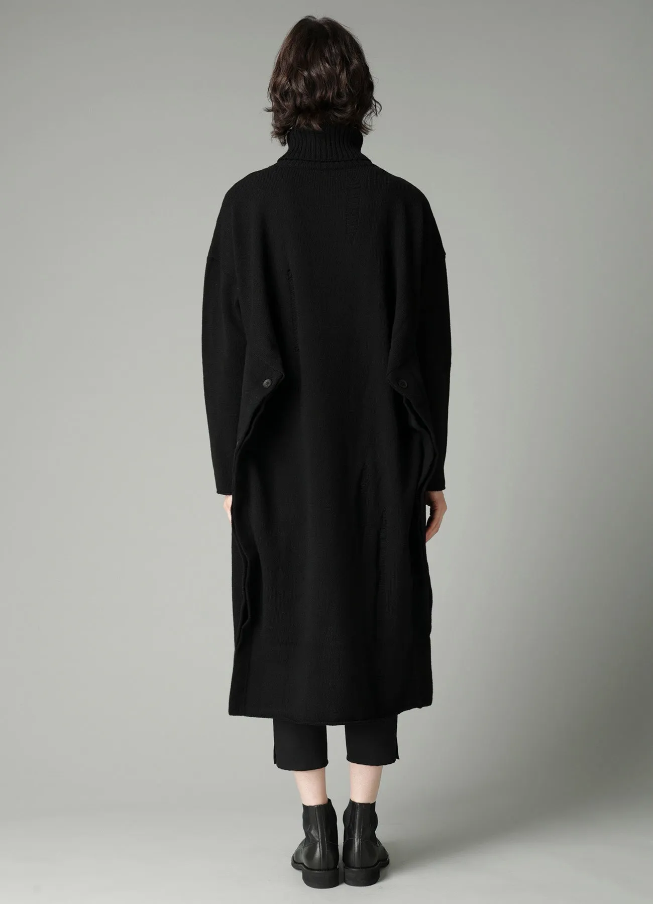India DAMAGED HIGH NECK DRESS sold by Yohji Yamamoto product image thumbnail 5