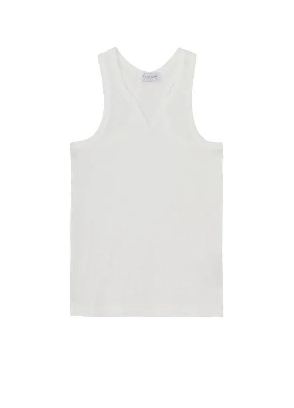 SINGLE JERSEY V NECK TANK TOP made by Yohji Yamamoto
