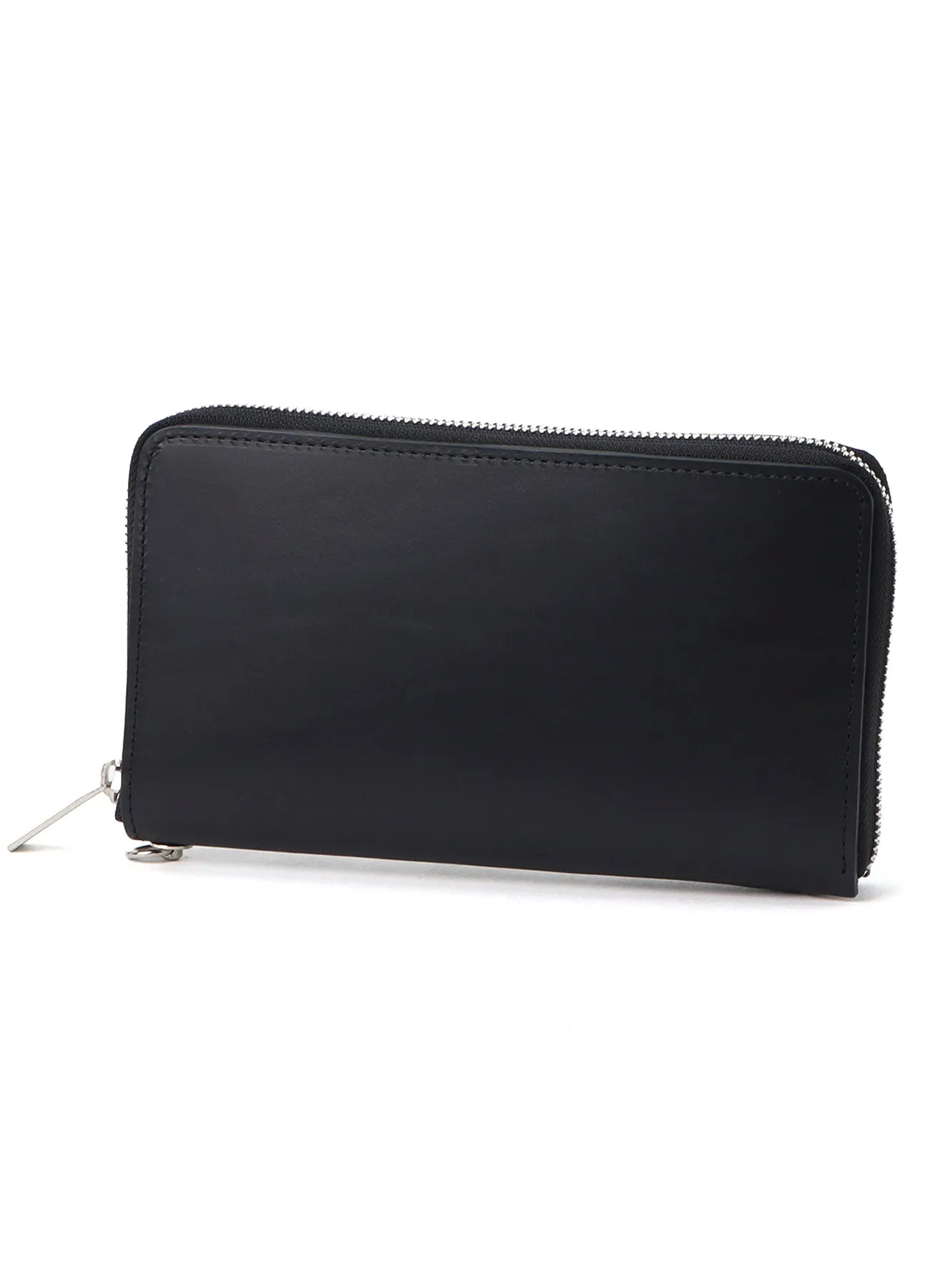 UNFINISHED LEATHER ZIP WALLET L sold by Yohji Yamamoto product image thumbnail 2