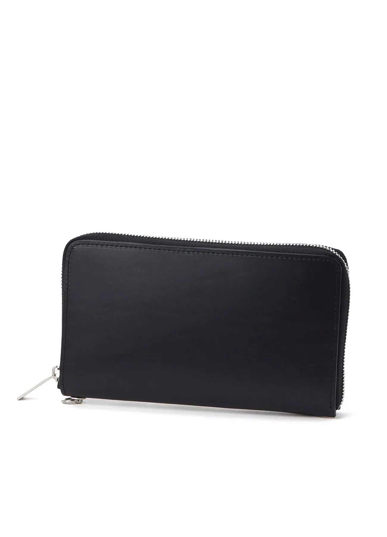 UNFINISHED LEATHER ZIP WALLET L sold by Yohji Yamamoto