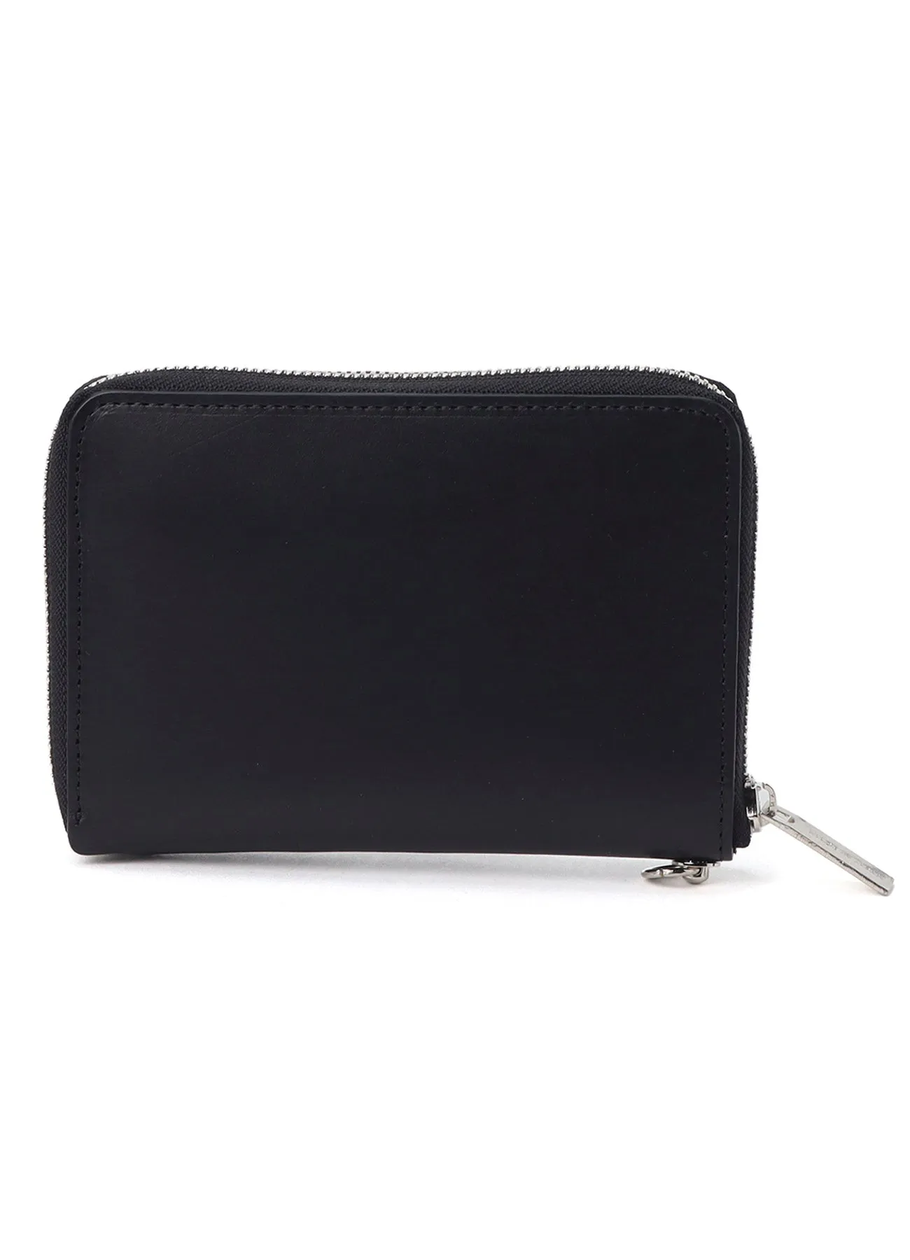 UNFINISHED LEATHER ZIP WALLET S sold by Yohji Yamamoto product image thumbnail 4