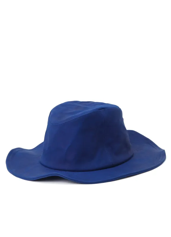 WASHED CALF COWBOY HAT BLUE sold by Yohji Yamamoto