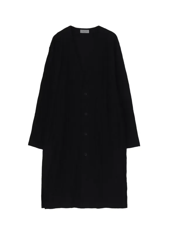 30/- TUCK JACQUARD COLLARLESS JKT sold by Yohji Yamamoto