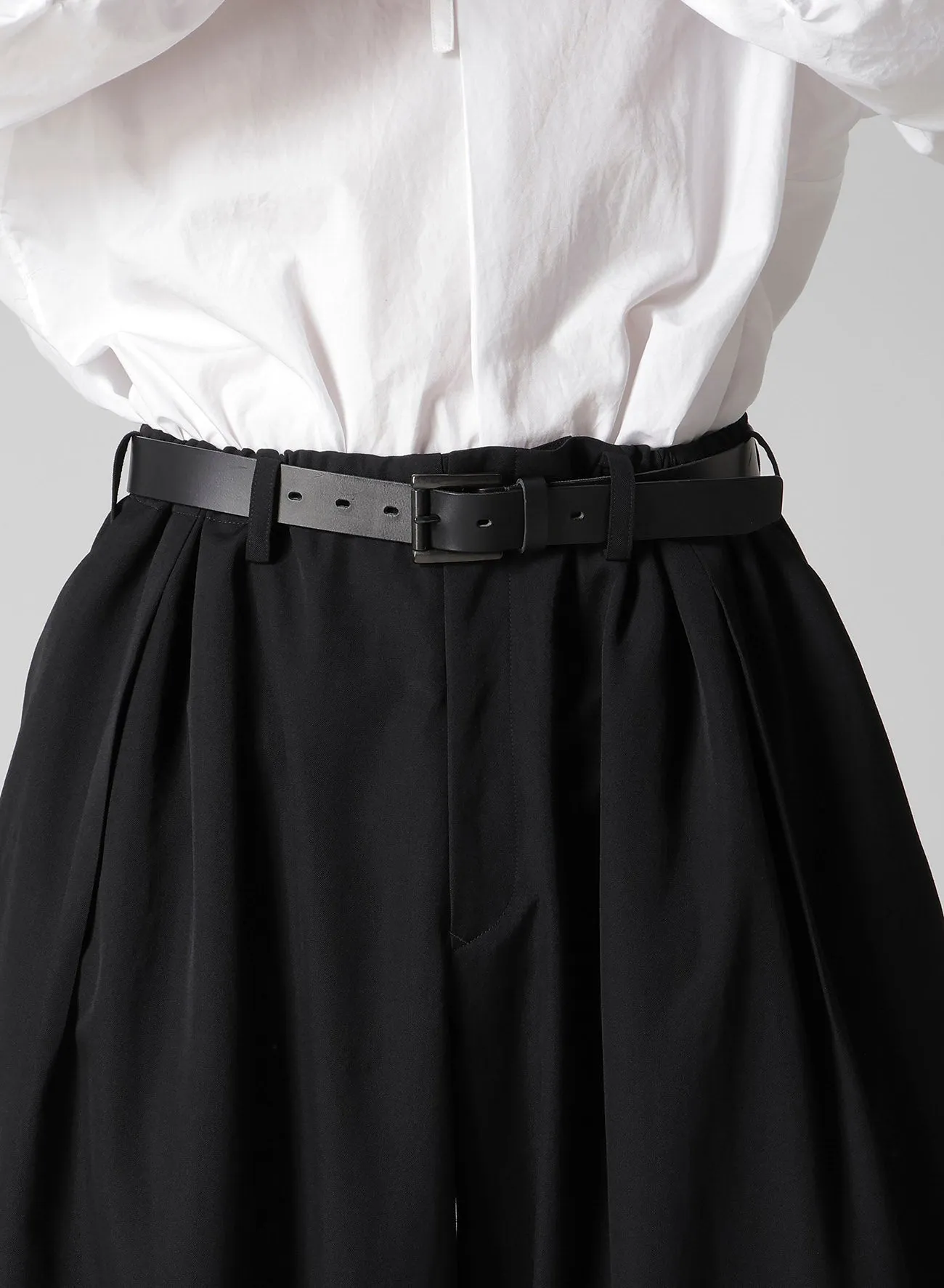 WOOL GABARDINE OUTER DRAPE PANTS sold by Yohji Yamamoto product image thumbnail 3