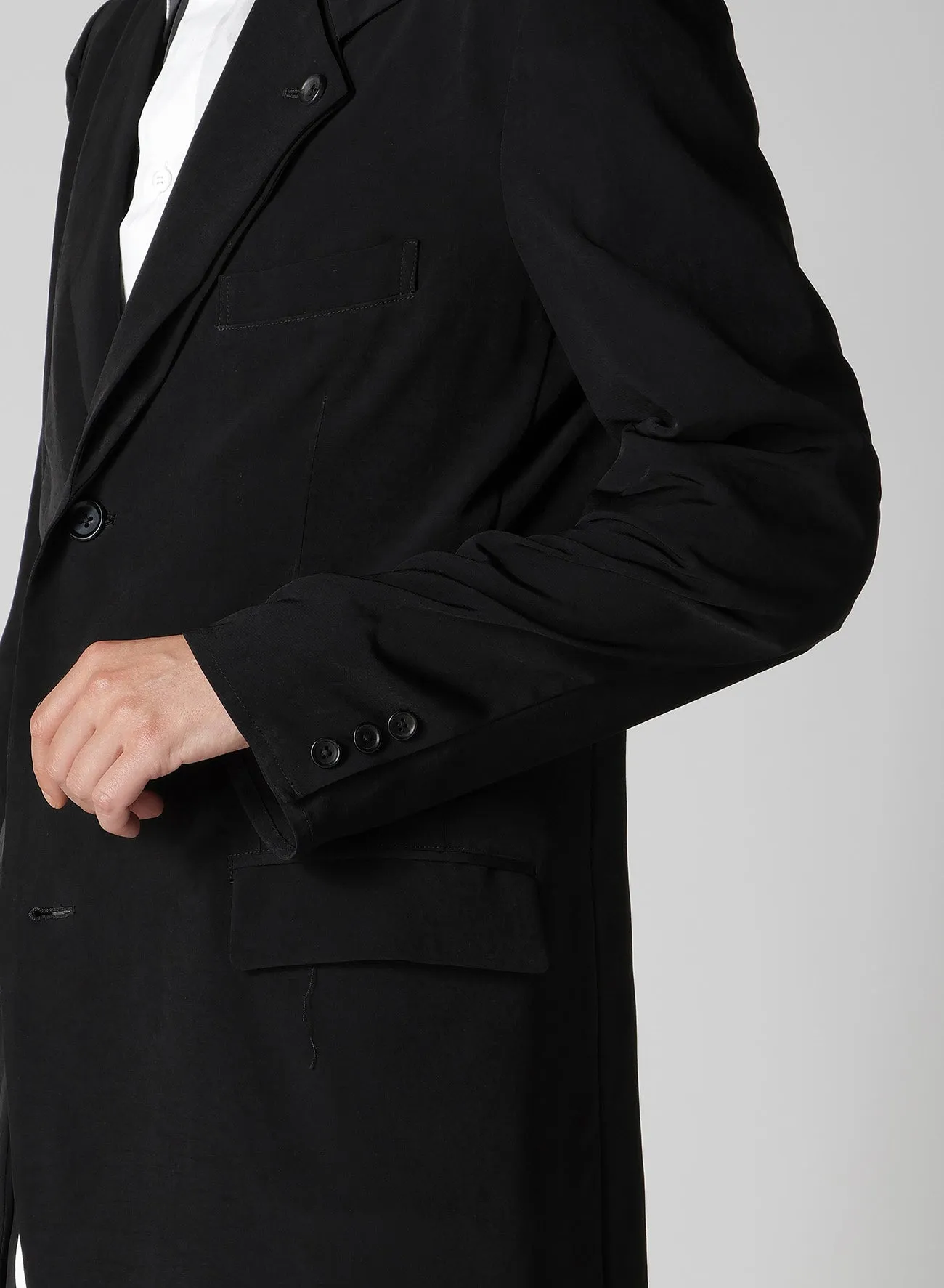 TA TUXEDO DOUBLE LAPEL JACKET sold by Yohji Yamamoto product image thumbnail 5