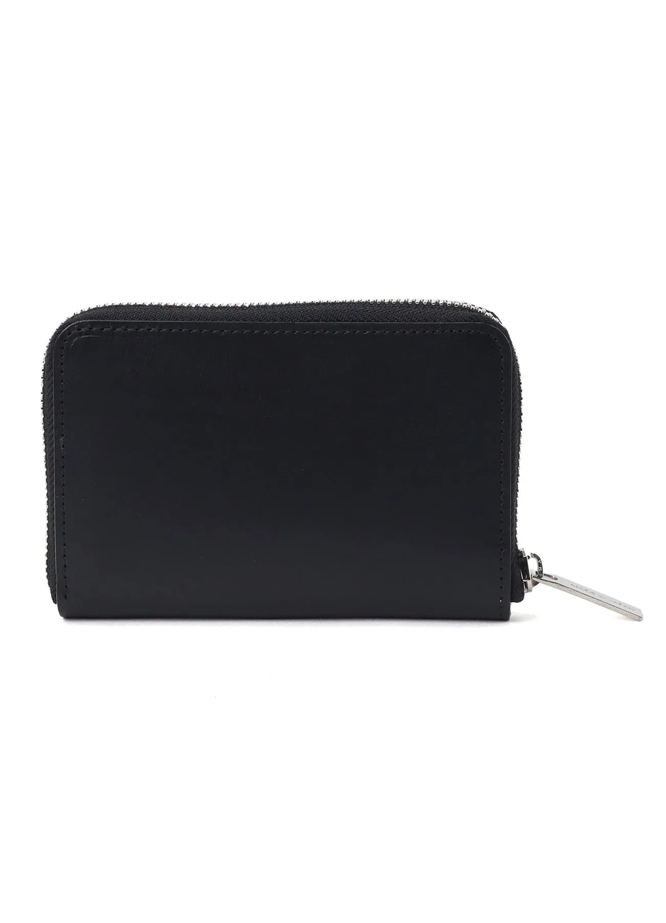 OIL LEATHER COMPACT ZIP WALLET sold by Yohji Yamamoto product image thumbnail 4