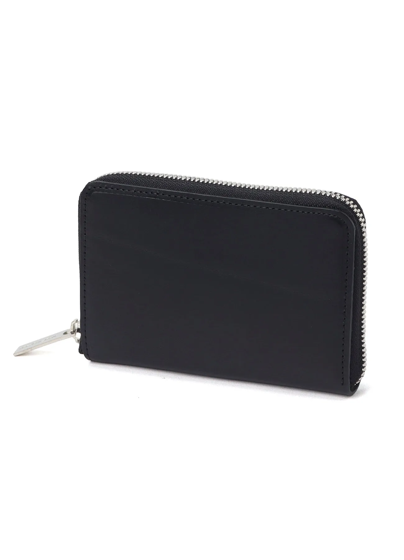 OIL LEATHER COMPACT ZIP WALLET sold by Yohji Yamamoto product image thumbnail 2