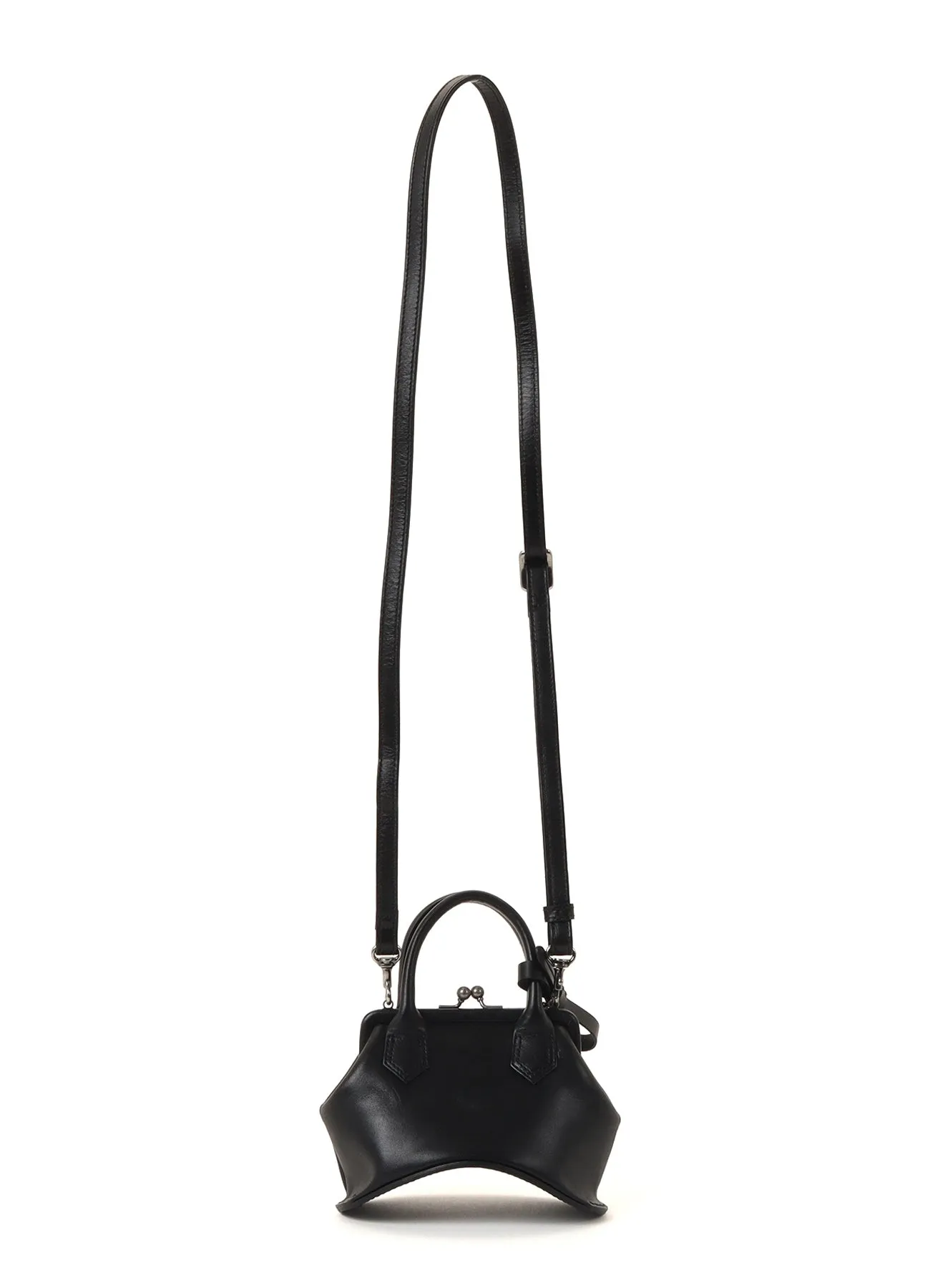 OIL SOFT LEATHER CURVED MINI METAL CLASP BAG sold by Yohji Yamamoto product image thumbnail 5