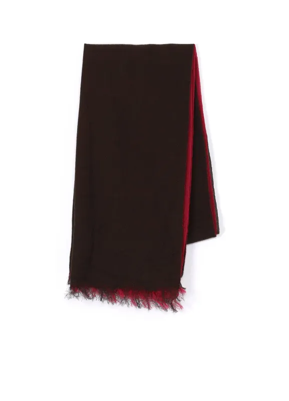 WOOL DOUBLE LAYTER SCARF sold by Yohji Yamamoto