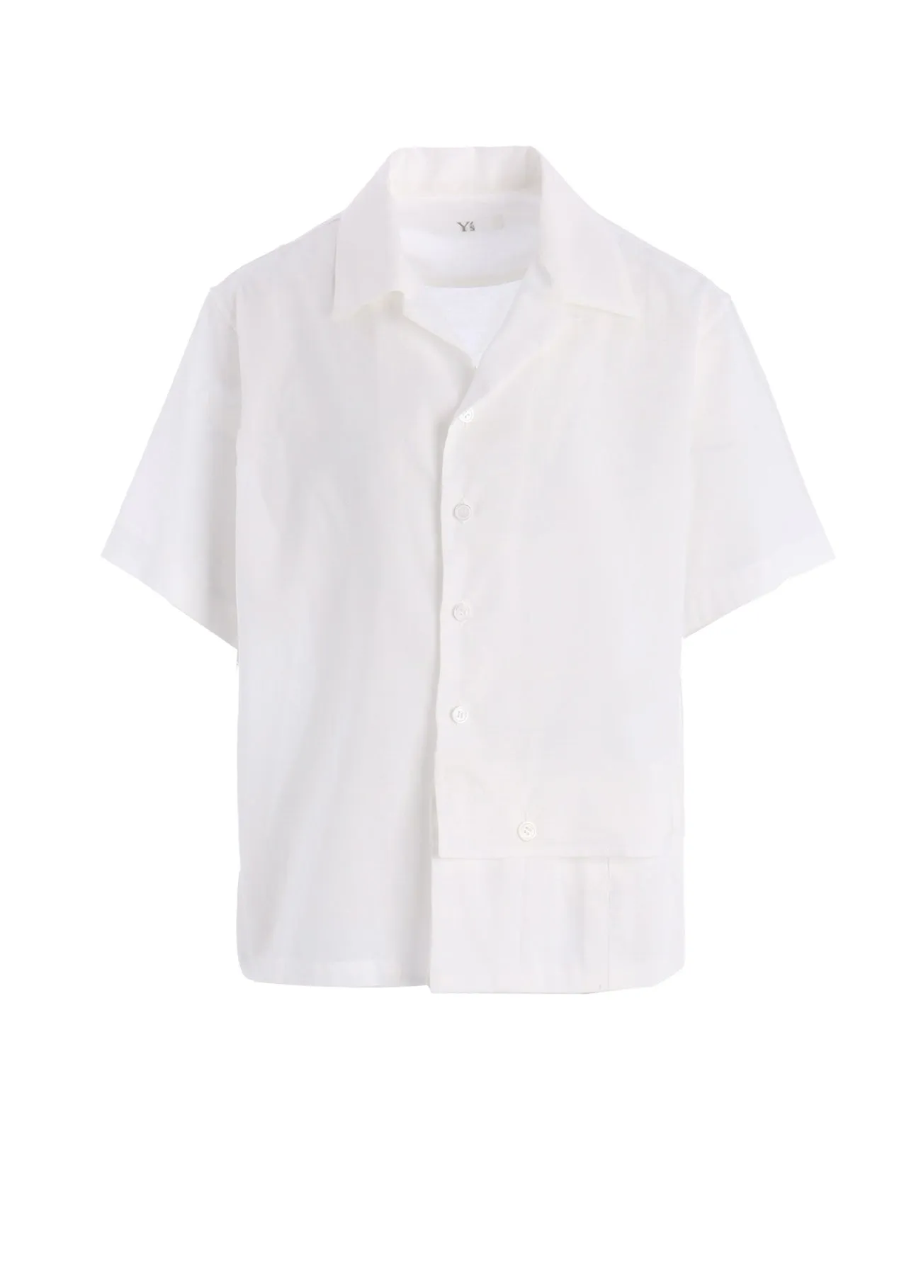 COTTON LAWN OPEN COLLAR SHORT SLEEVE BLOUSE sold by Yohji Yamamoto