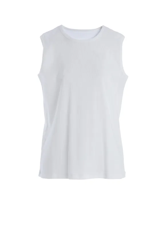 COTTON RIB OVERSIZED SLEEVELESS TEE sold by Yohji Yamamoto