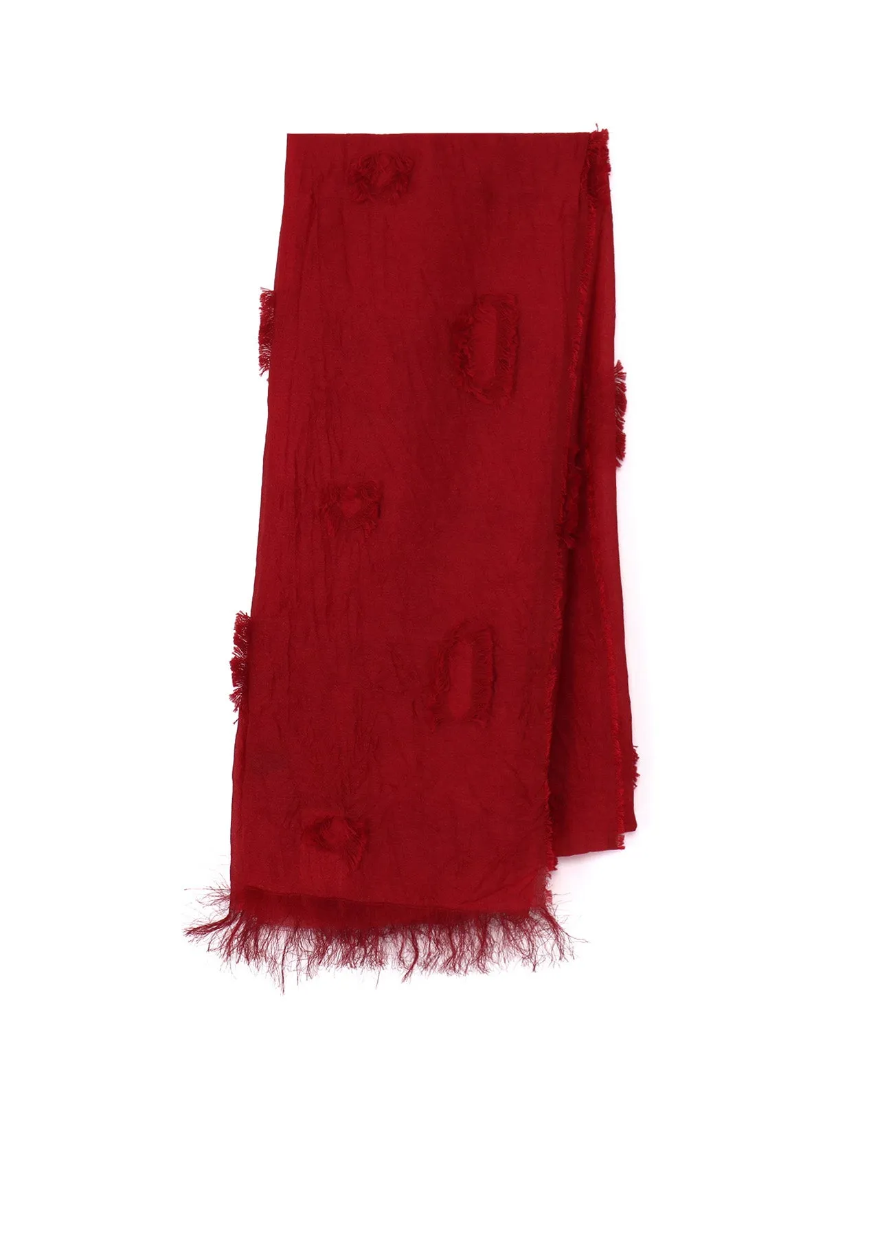 CUT SILK JACQUARD DOT CUT SCARF sold by Yohji Yamamoto